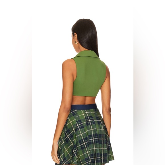 WeWoreWhat Polo Bra Top Court Green Size M - Picture 3 of 3